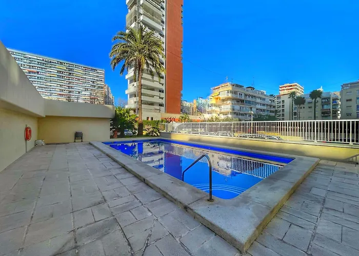 公寓 Con Piscina Y Parking 貝尼多姆
