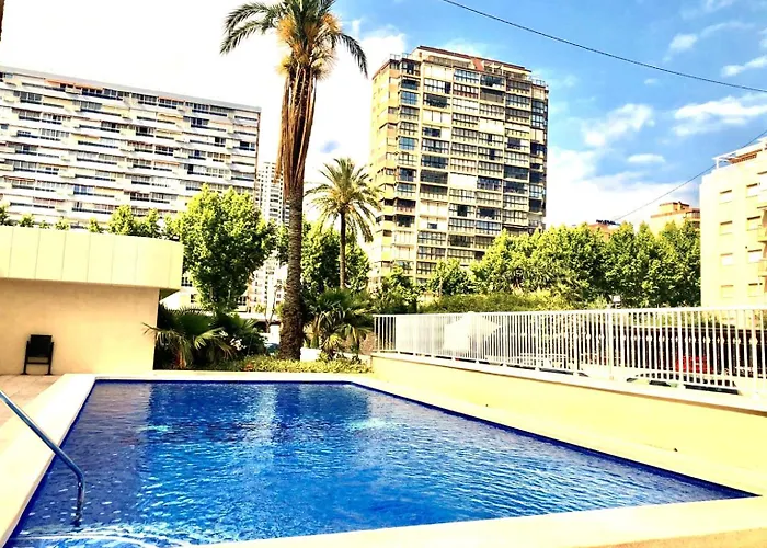 公寓 Con Piscina Y Parking 貝尼多姆